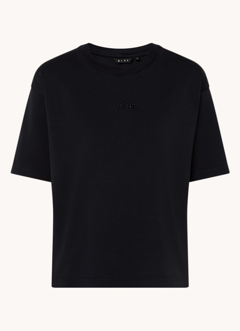 T-shirt OLAF Interlock con logo ricamato