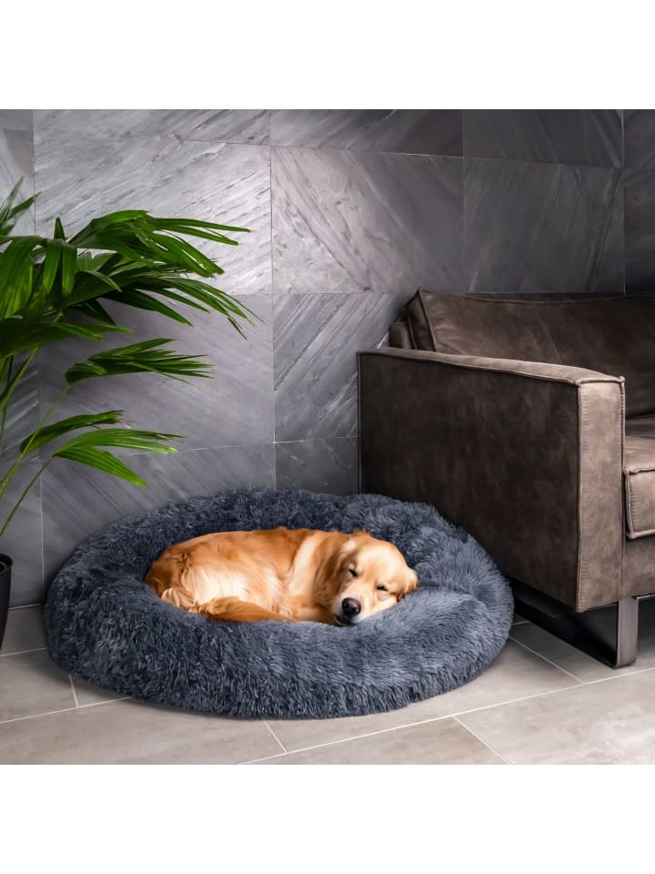 Intirilife Hundebett Katzenbett in Dunkel Grau 100cm günstig kaufen 100 cm