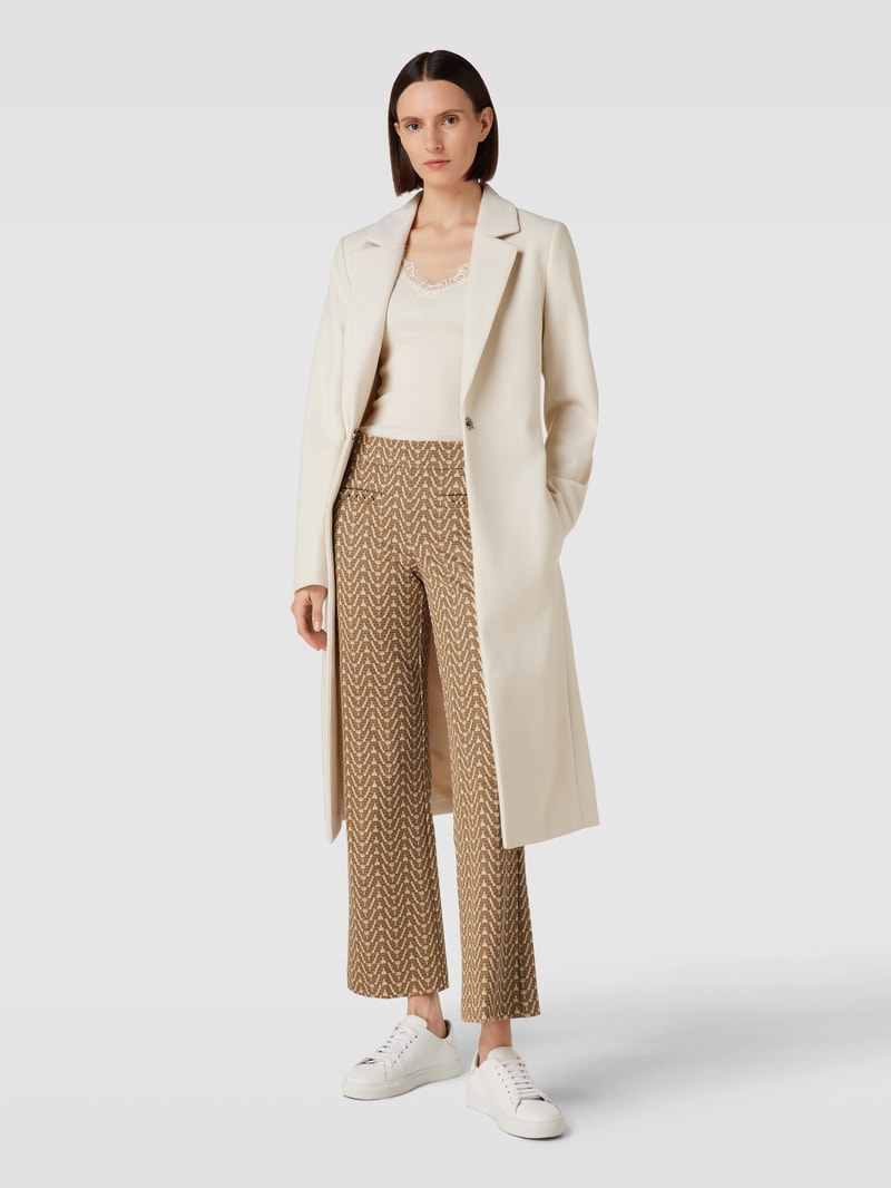 Flared Cut Stoffhose in verkürzter Passform Modell 'FAITH' in gold