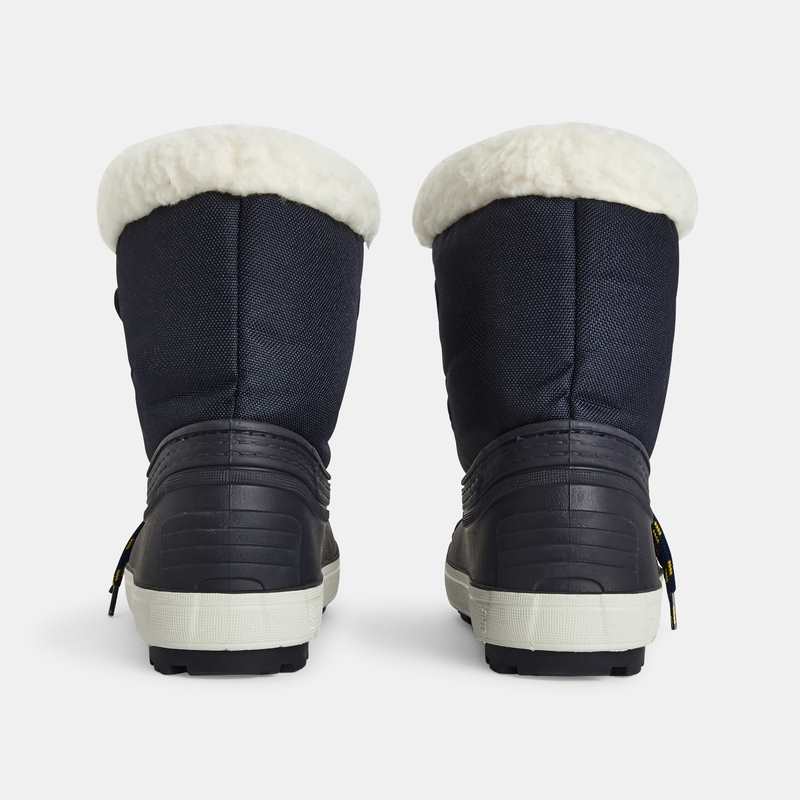 Bottes de neige fourrées bleues garçon