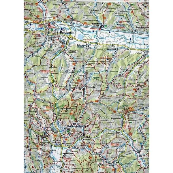 Südoststeirisches Hügelland 1 : 50 000. WK 412 - Wanderkarte