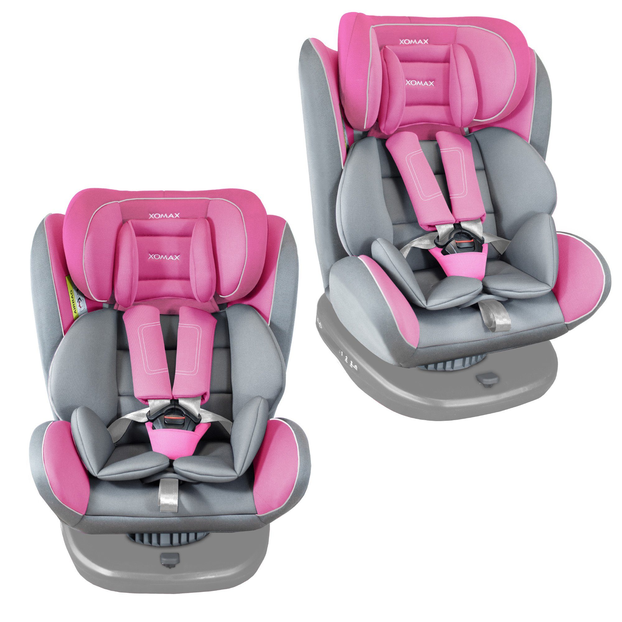 XOMAX Autokindersitz Amelia, bis: 11, bis: 36 kg, (Amelia), mit 360° Drehfunktion, Isofix Gruppe 0/1/2/3 5-Punkt-Gurt ECE R44/04