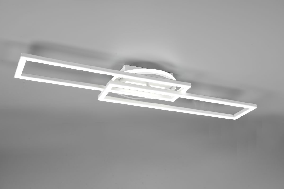 Reality Leuchten LED Deckenleuchte Twister Weiß