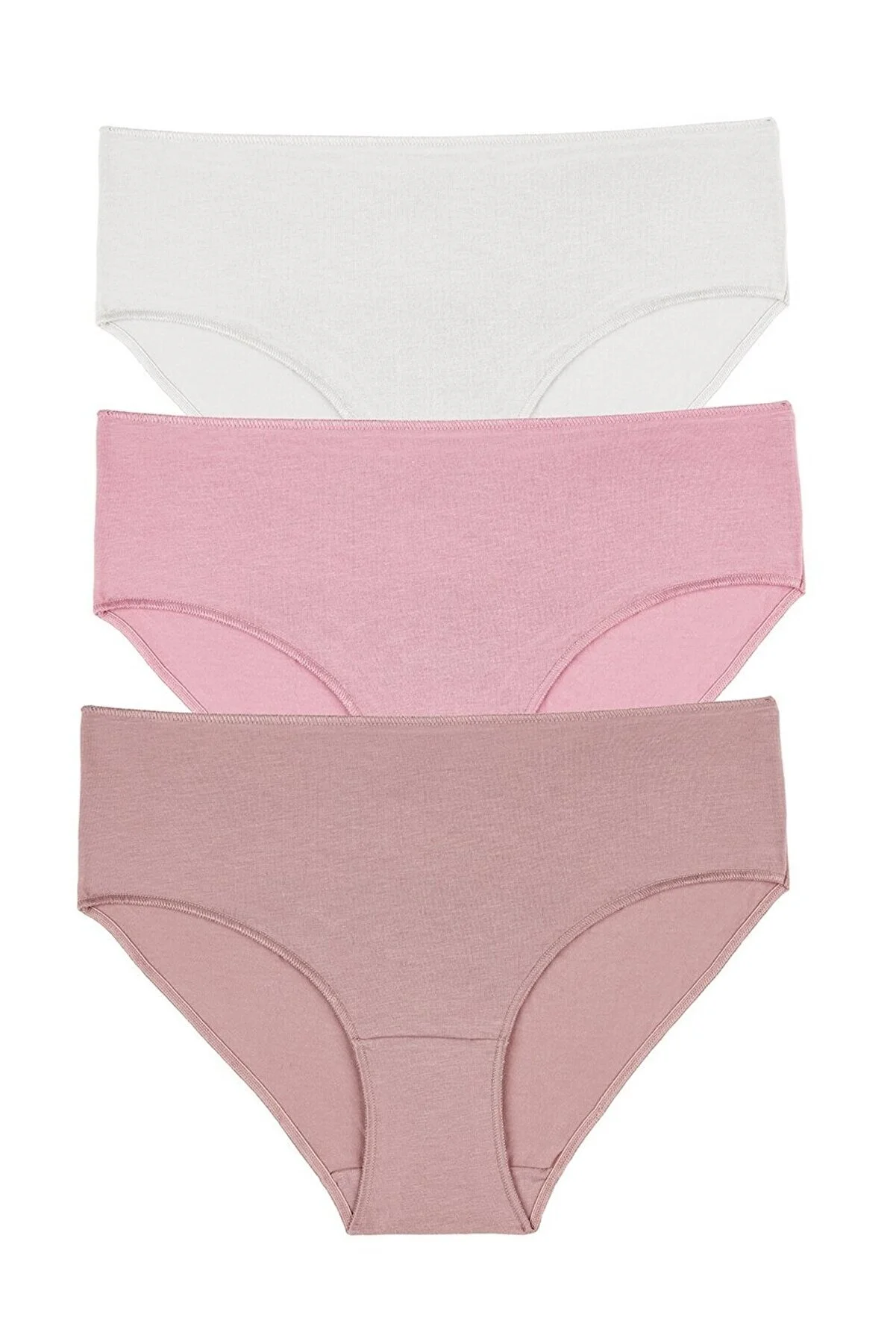 SUWEN  3er-Pack Slips mit hoher Taille