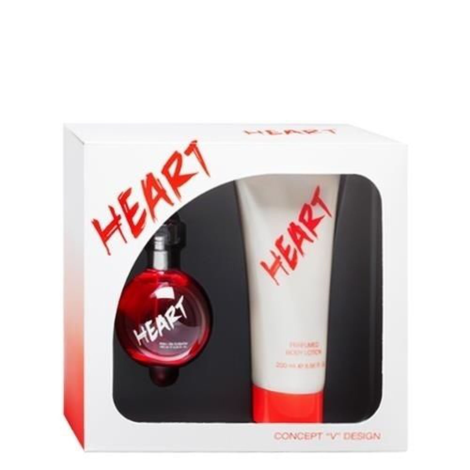 Concept V Design Heart Coffret Eau de Toilette 100 ml + Lotion Corps 200 ml