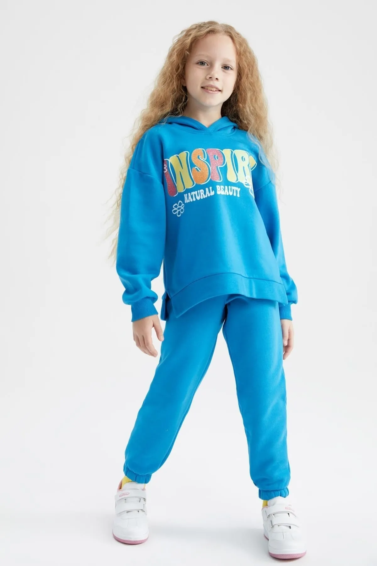 DeFacto  Mädchen Bedrucktes Sweatshirt Jogginghose 2er Set Y9070a622wn