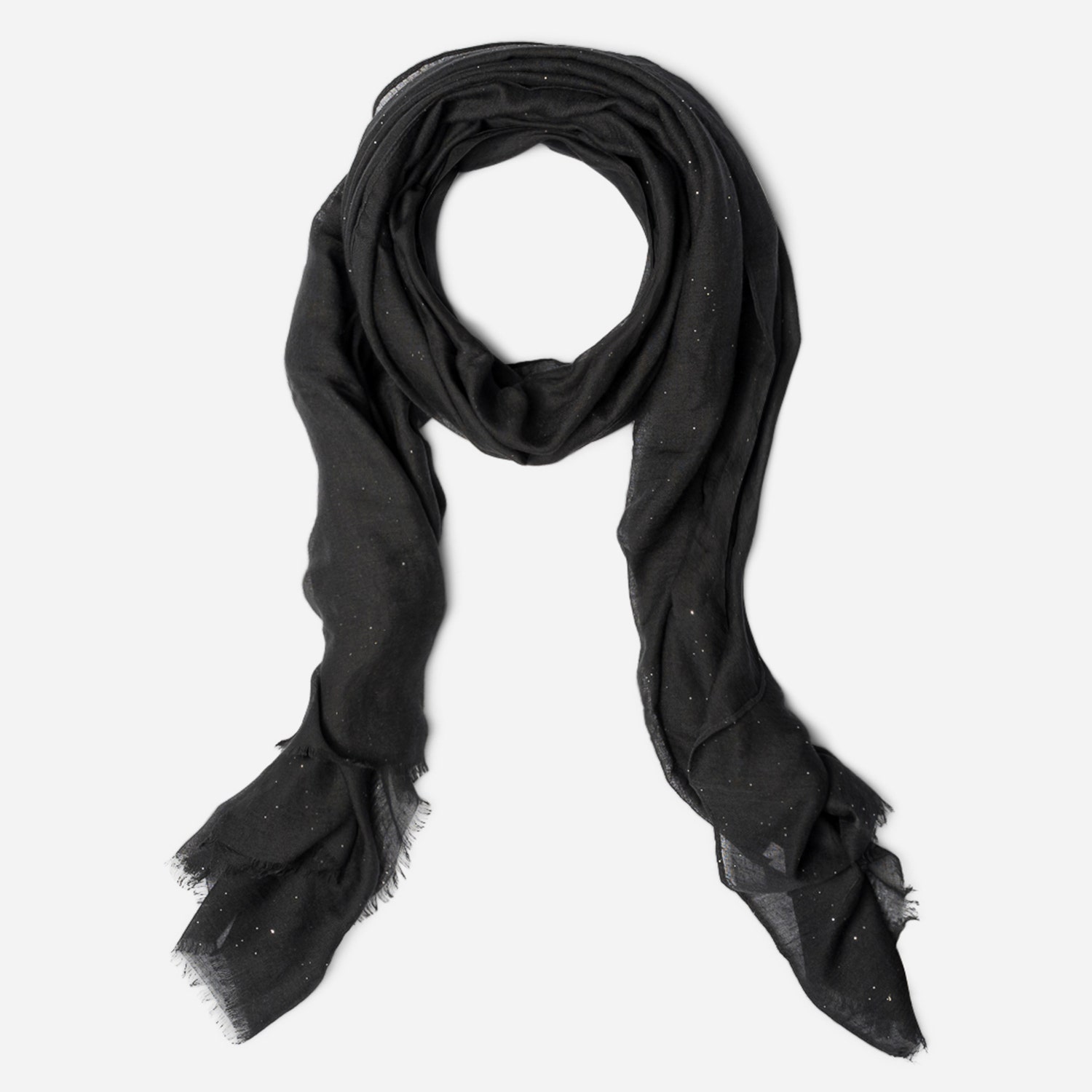 Étole TEXTO noire à paillettes