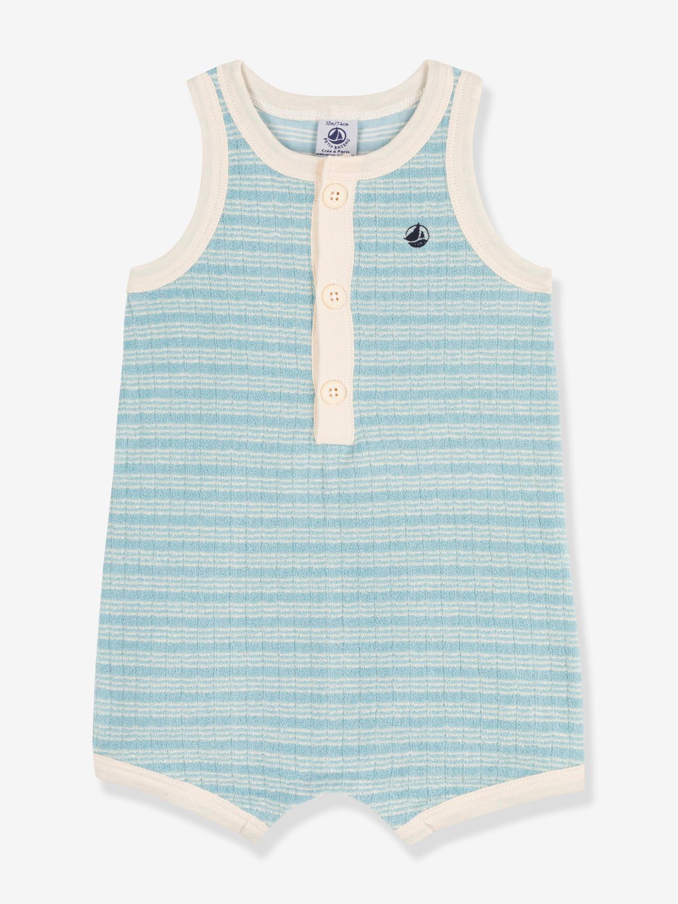 Combicourt en coton bio PETIT BATEAU vert