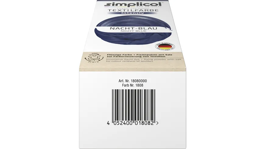 simplicol Textilfarbe intensiv Nacht-Blau 150 ml