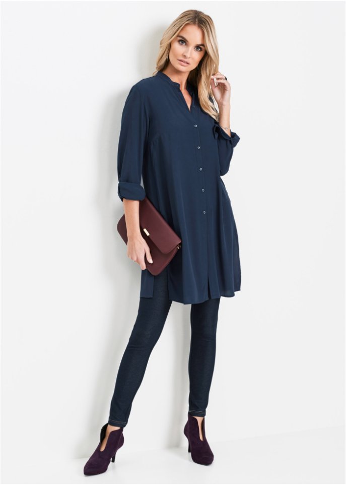 Viskose Longbluse