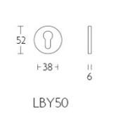 Formani 1501Y002IPXX0 BASICS LBY50 Zylinderplatte 6 mm polierter Edelstahl