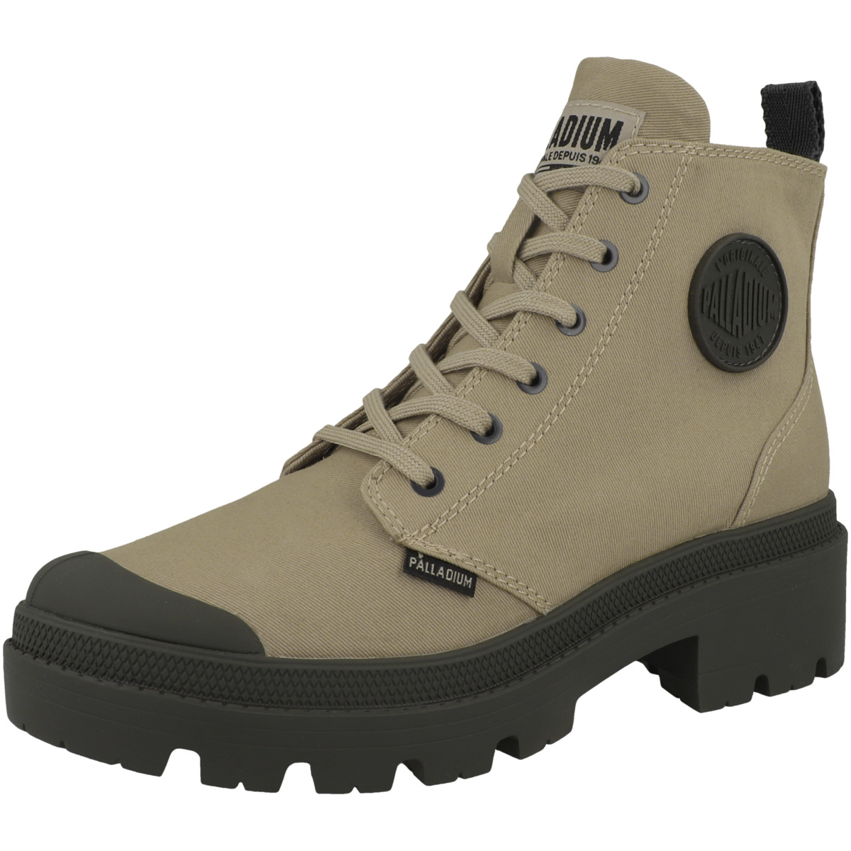 Palladium Pallabase Twill Schnürboots beige