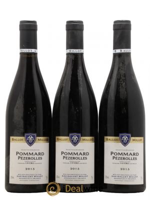 Pommard 1er Cru Les Pézerolles Ballot Millot 2015 - Lot de 3 Bouteilles