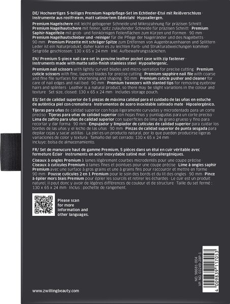 ZWILLING Beauty Premium Nagelpflege-Set - black Maniküre-Set