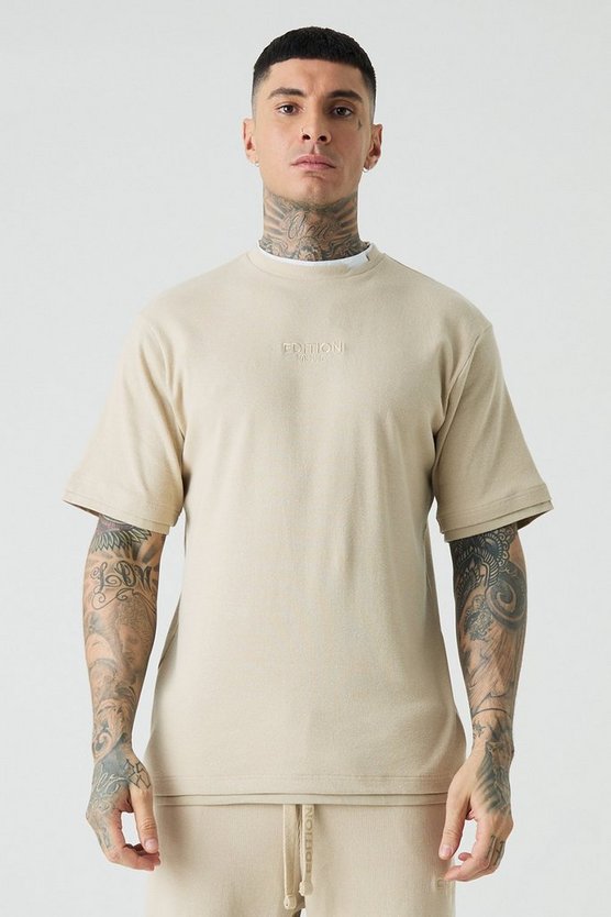 Tall geripptes Edition T-Shirt