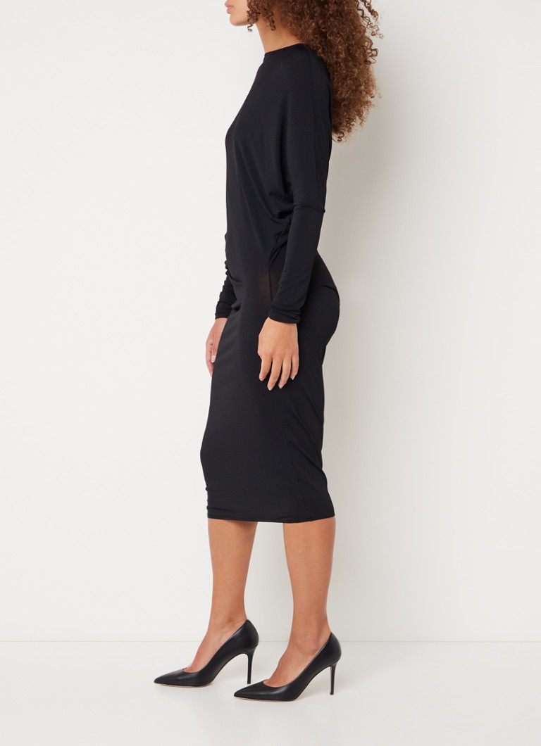 Rochie midi Wolford din crep cu decolteu tip bateau.
