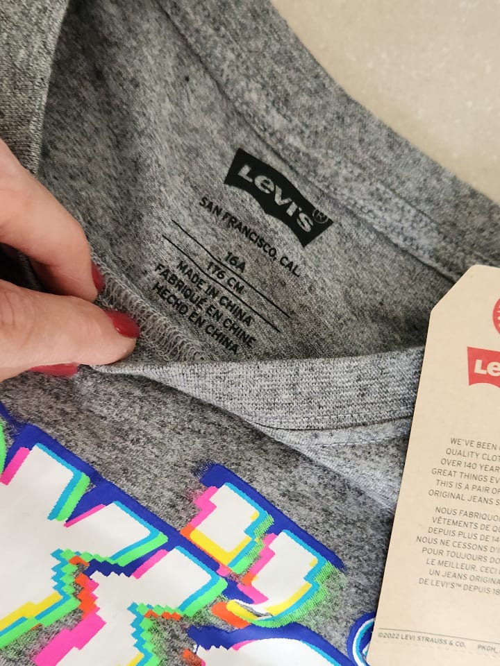Levi's Kids Shirt in Grau günstig kaufen 176