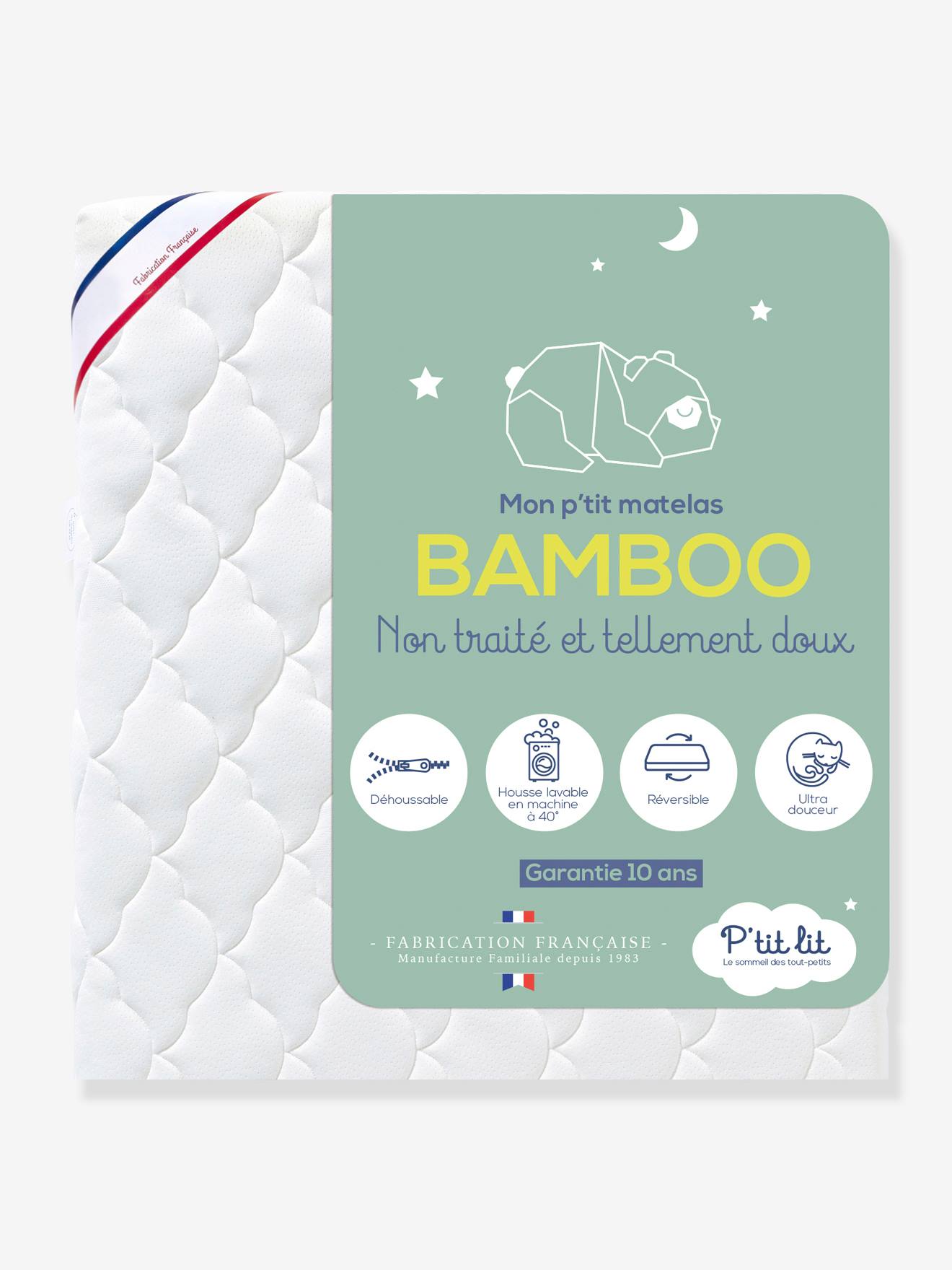P'tit lit Baby Matratze mit Viskose BAMBOO P'TIT LIT - weiß