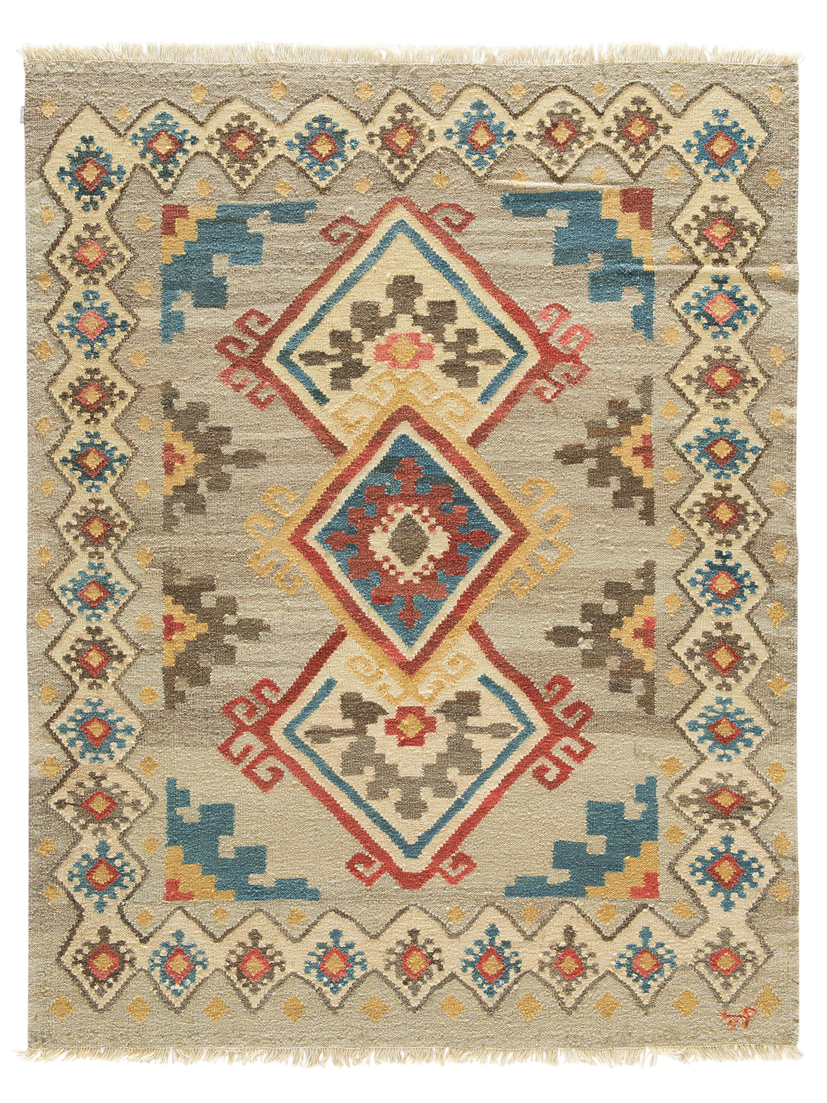 Persischer Kelim Kurdish ca. 177 x 224 cm, Unikat / Einzelstück