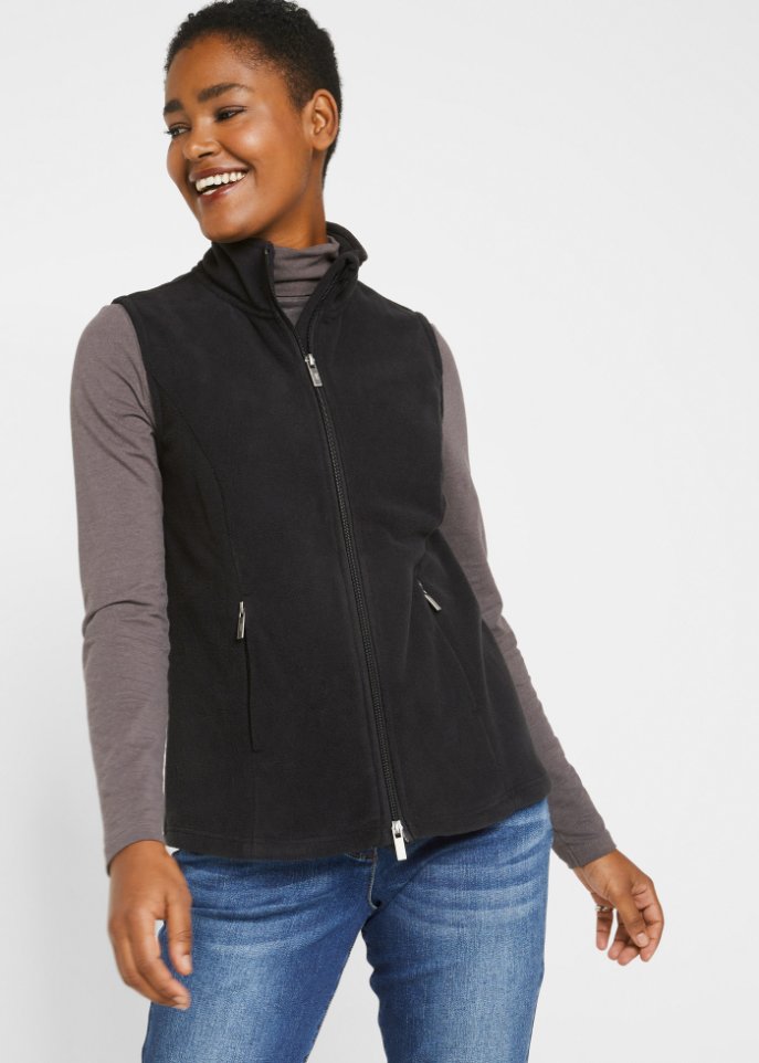 Fleece-Weste mit Taschen