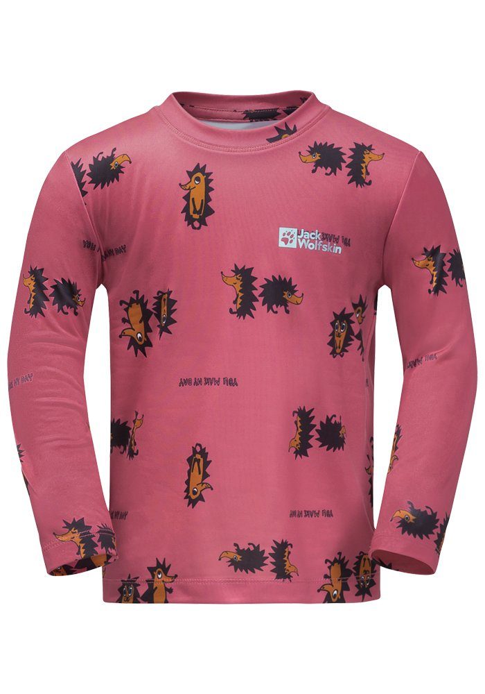Jack Wolfskin Rundhalspullover GLEELY PRINT LONGSLEEVE K