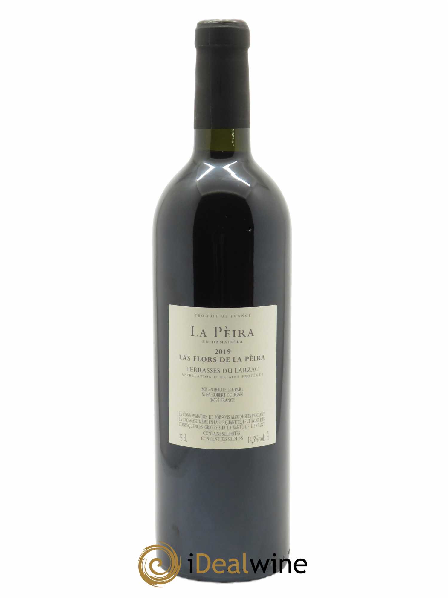 Coteaux du Languedoc - Terrasses du Larzac Domaine de La Pèira en Damaisèla Les Flors de la Peira Karine Ahton et Robert Dougan  2019 - Lot de 1 Bouteille