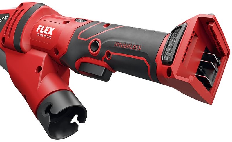 Flex-tools 504033 GE MH 18.0-EC/5.0 Set Akku-Giraffe-Schleifer für Wände und Decken mit austauschbarem Schleifkopfsystem 18V 5.0Ah Li-Ion