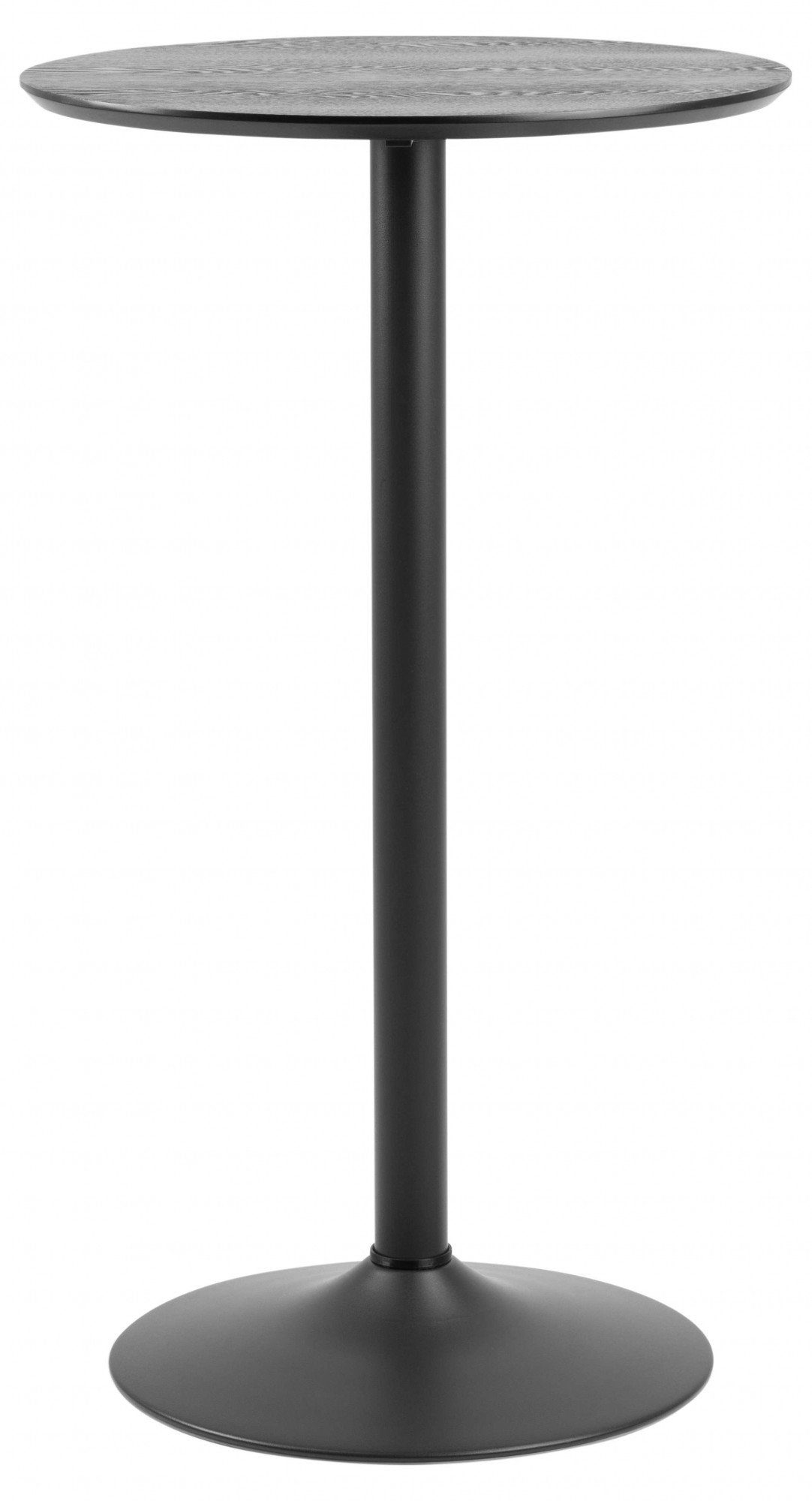 ACTONA GROUP Bartisch Ibiza (1-St), Bartisch rund Ø 60 cm, Schwarz, mit Trompete Gestell