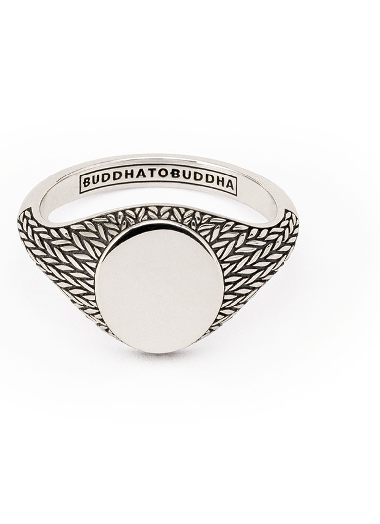 Buddha to Buddha  Ellen Signet ring van zilver