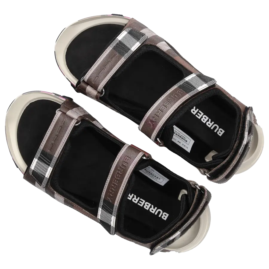 Burberry - Sandalen ARTHUR Baumwolle - braun