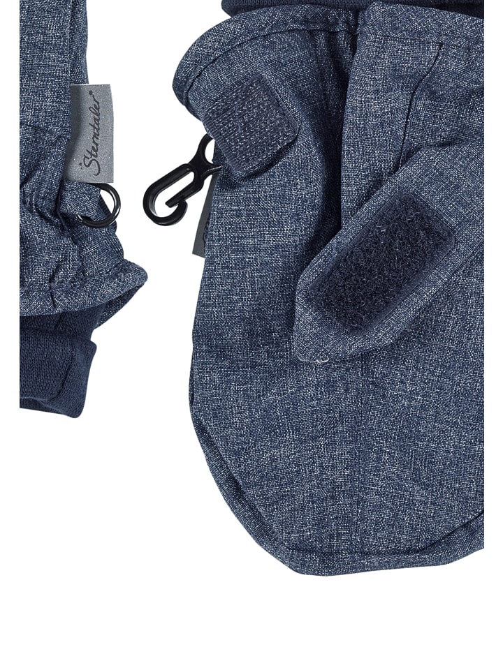 Sterntaler Fäustlinge uni in blau melange günstig kaufen