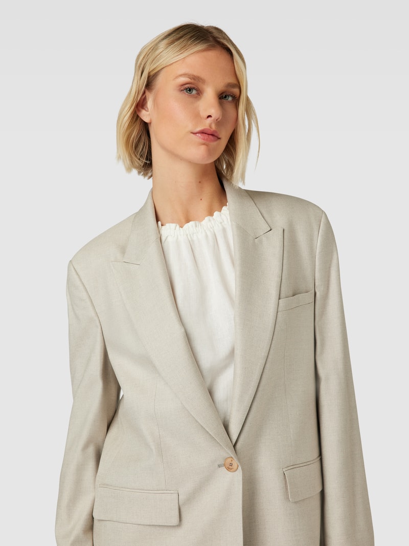Blazer mit Leistentaschen in sand