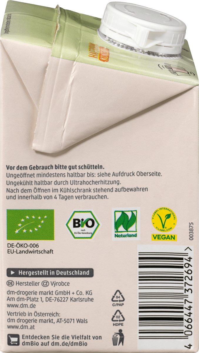 Haferdrink Konzentrat 0,5 l ergibt 1,5 l, 0,5 l