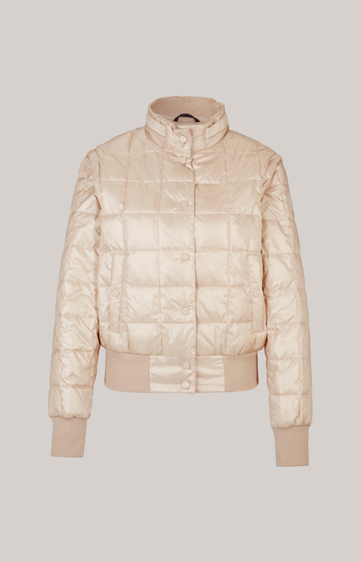 2in1-Steppjacke in Nude