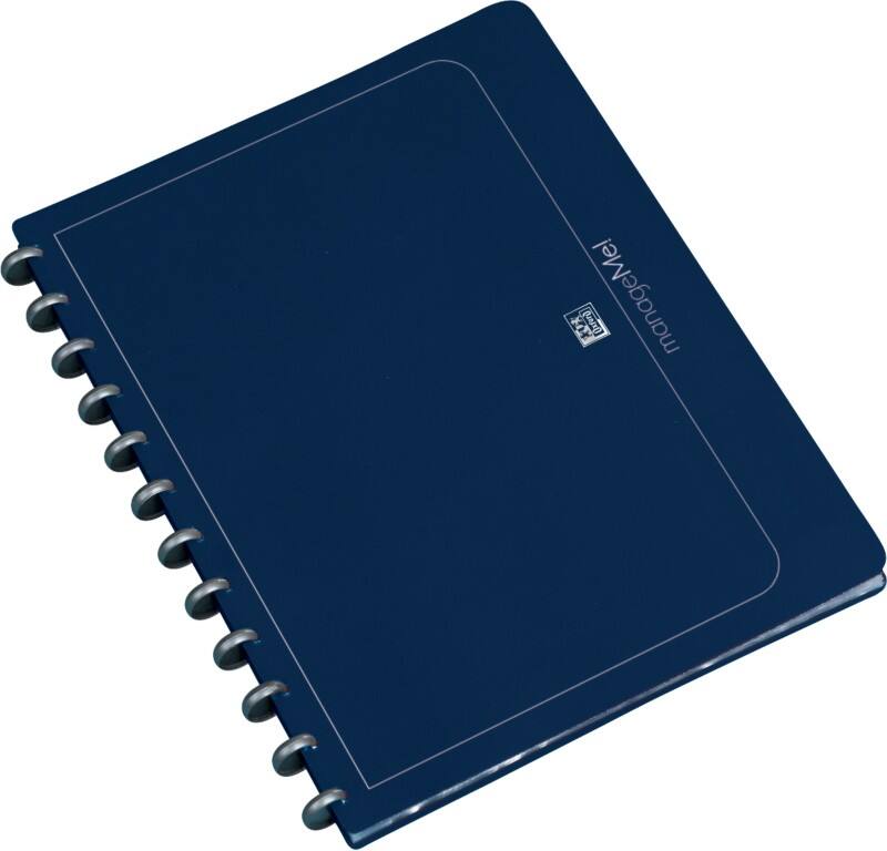 OXFORD Ringmappe Vario-Zipp DIN A4 Dunkelblau PP (Polypropylen) 26,5 x 2,1 x 31 cm