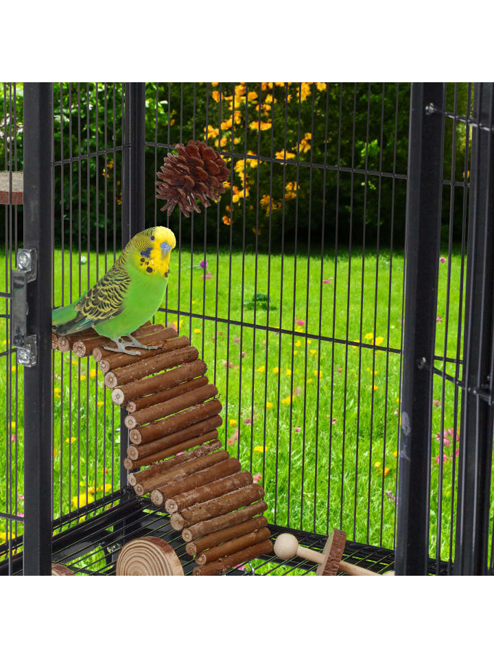 relaxdays 8-tlg. Vogelspielzeug in Natur günstig kaufen onesize