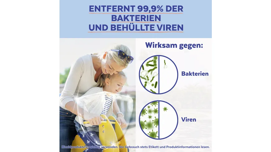 Sagrotan 2in1 Desinfektions-Tücher für Hände und Oberflächen