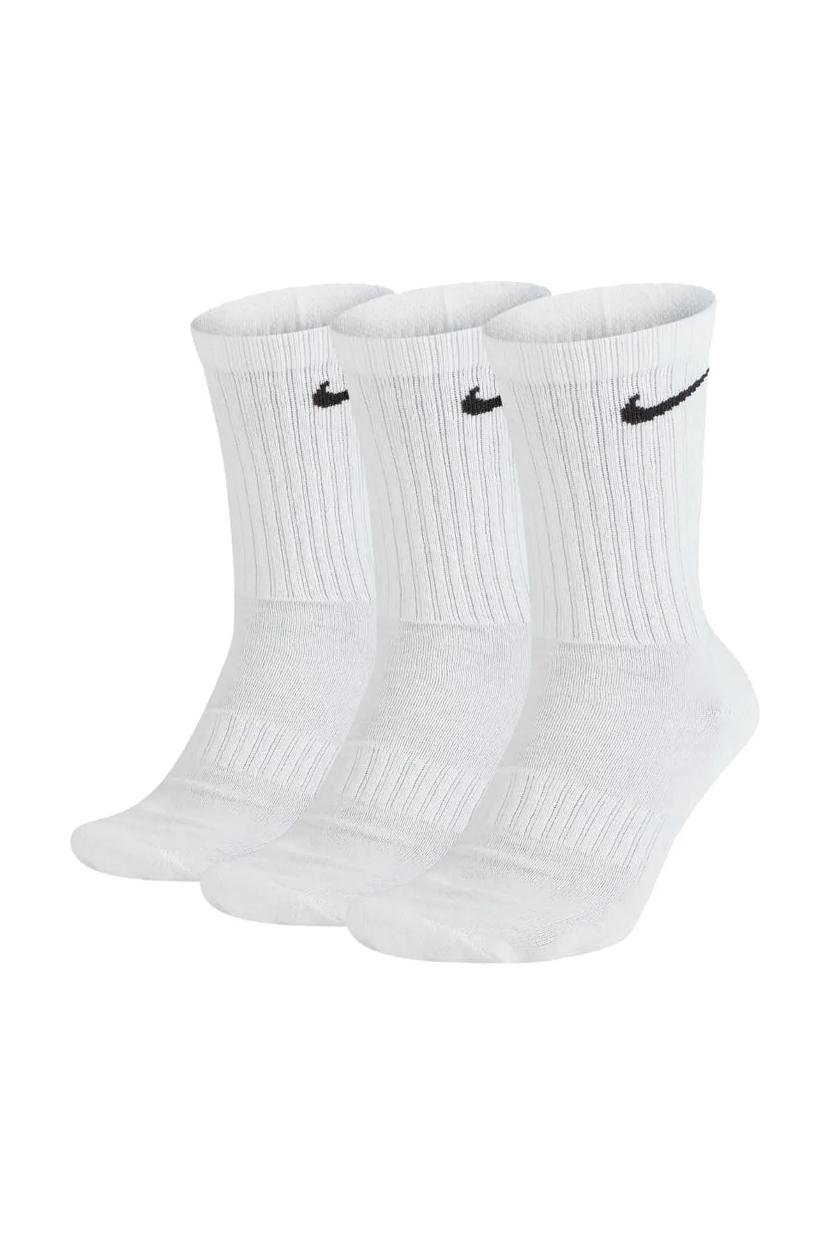 Nike  Unisex 3er Pack Sportsocken - Everyday, Cotton Cushioned Crew, einfarbig