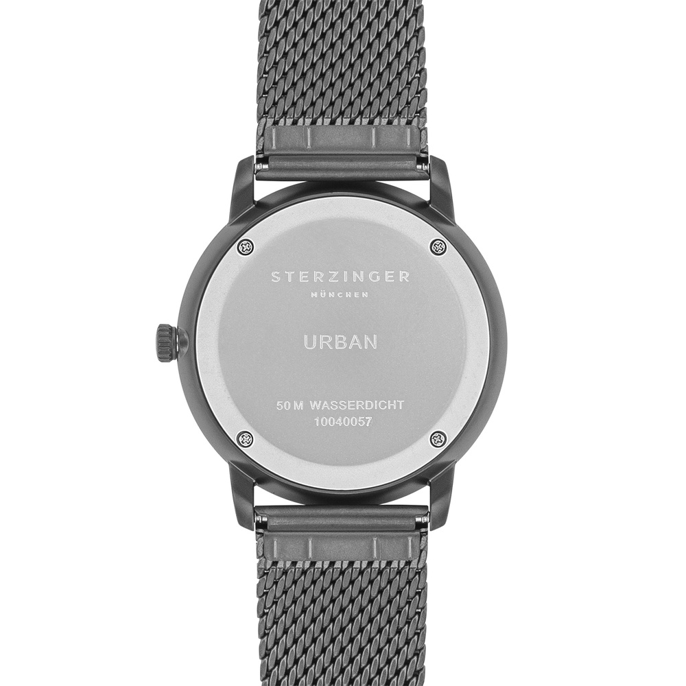 Sterzinger Montre à quartz Urbain en Gris Acier inoxydable en Gris Montre