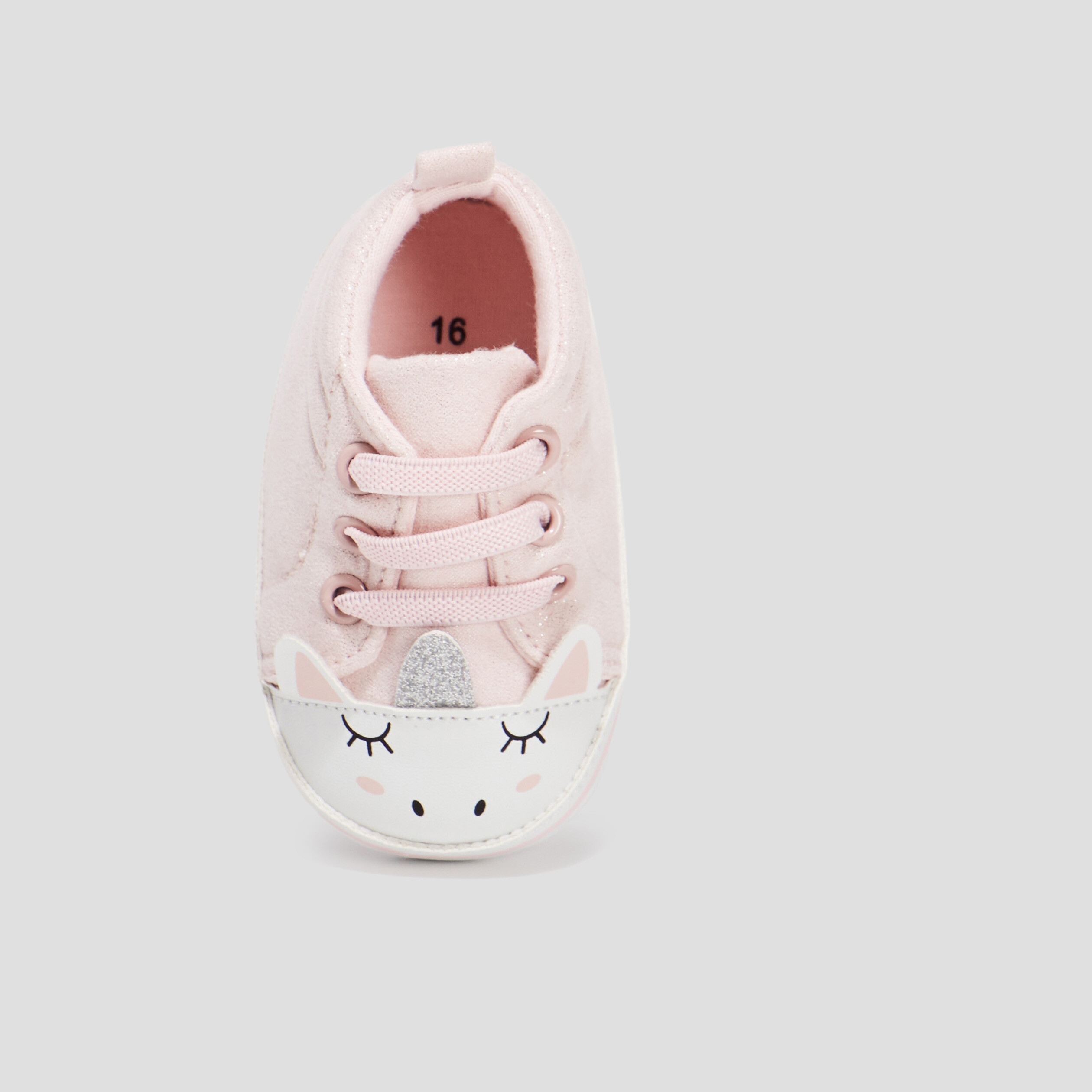 Tennis à lacets rose bébé fille | La Halle