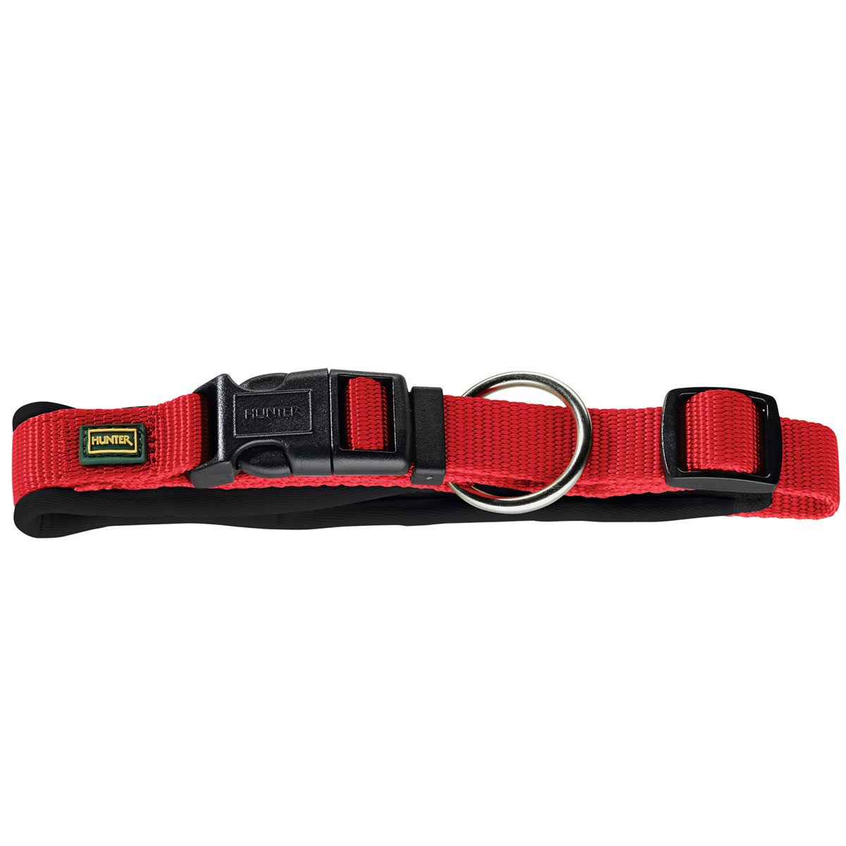 Hunter Neopren Vario Plus Halsung rot/schwarz kaufen bei ZooRoyal