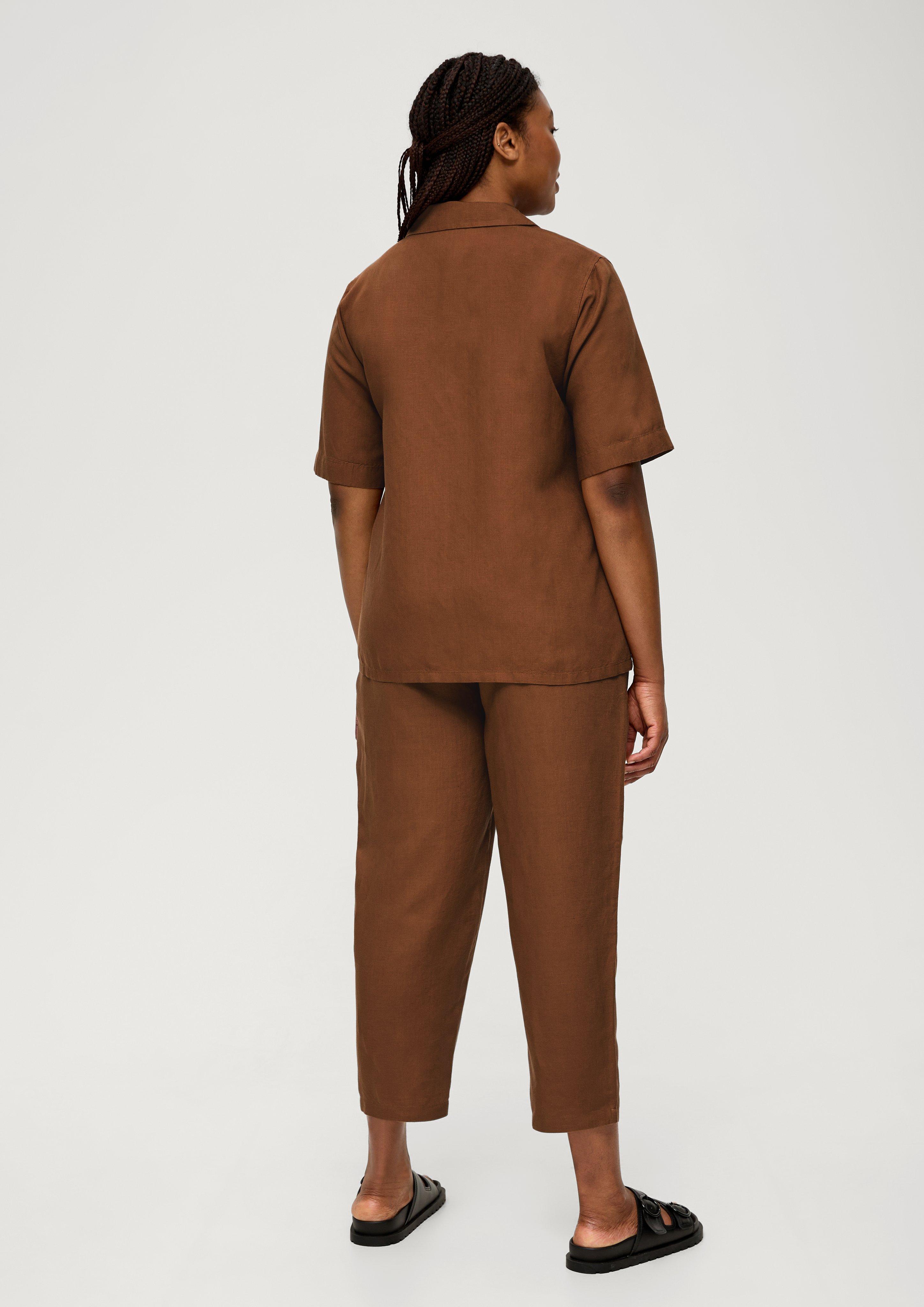 Relaxed: Hose aus Leinenmix  2130993-8751