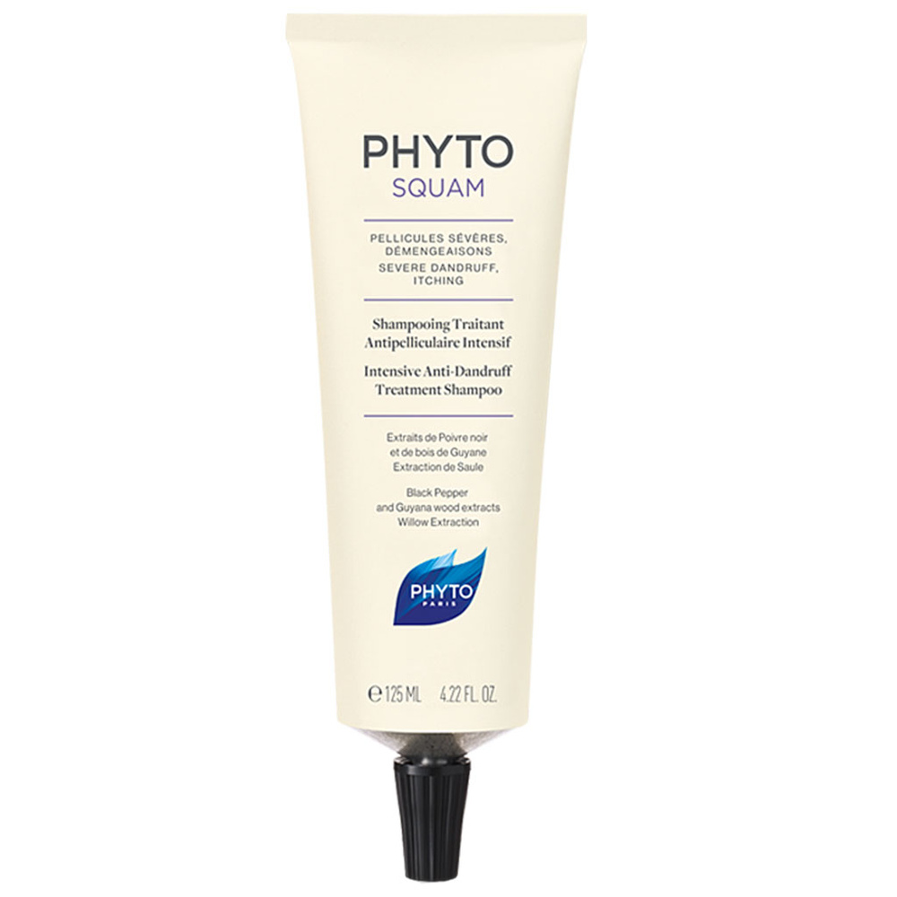 Phyto PHYTOSQUAM SHAMPOOING TRAITANT ANTIPELLICULAIRE INTENSIF TUBE 125ML SHAMPOOING ANTIPELLICULAIRE