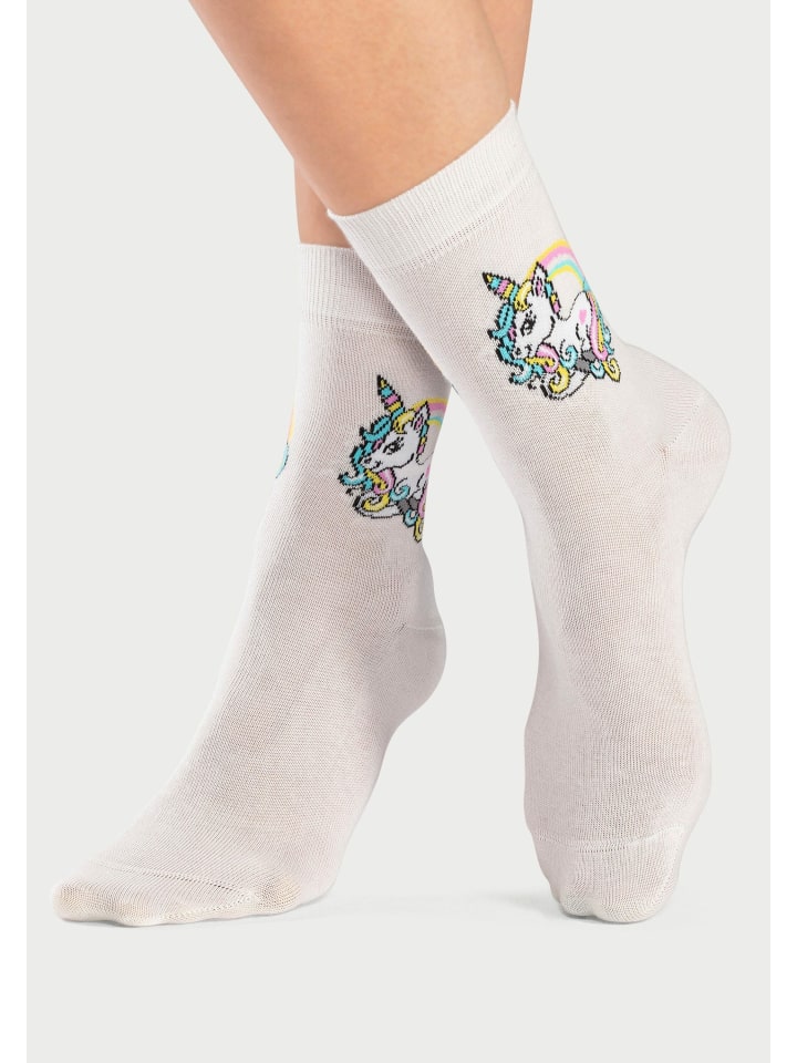 H.I.S Basicsocken in 1x ecru, 1x rosa, 1x lila, 1x hellgrau-meliert günstig kaufen