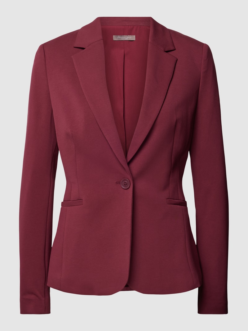 Blazer mit Reverskragen in bordeaux rot