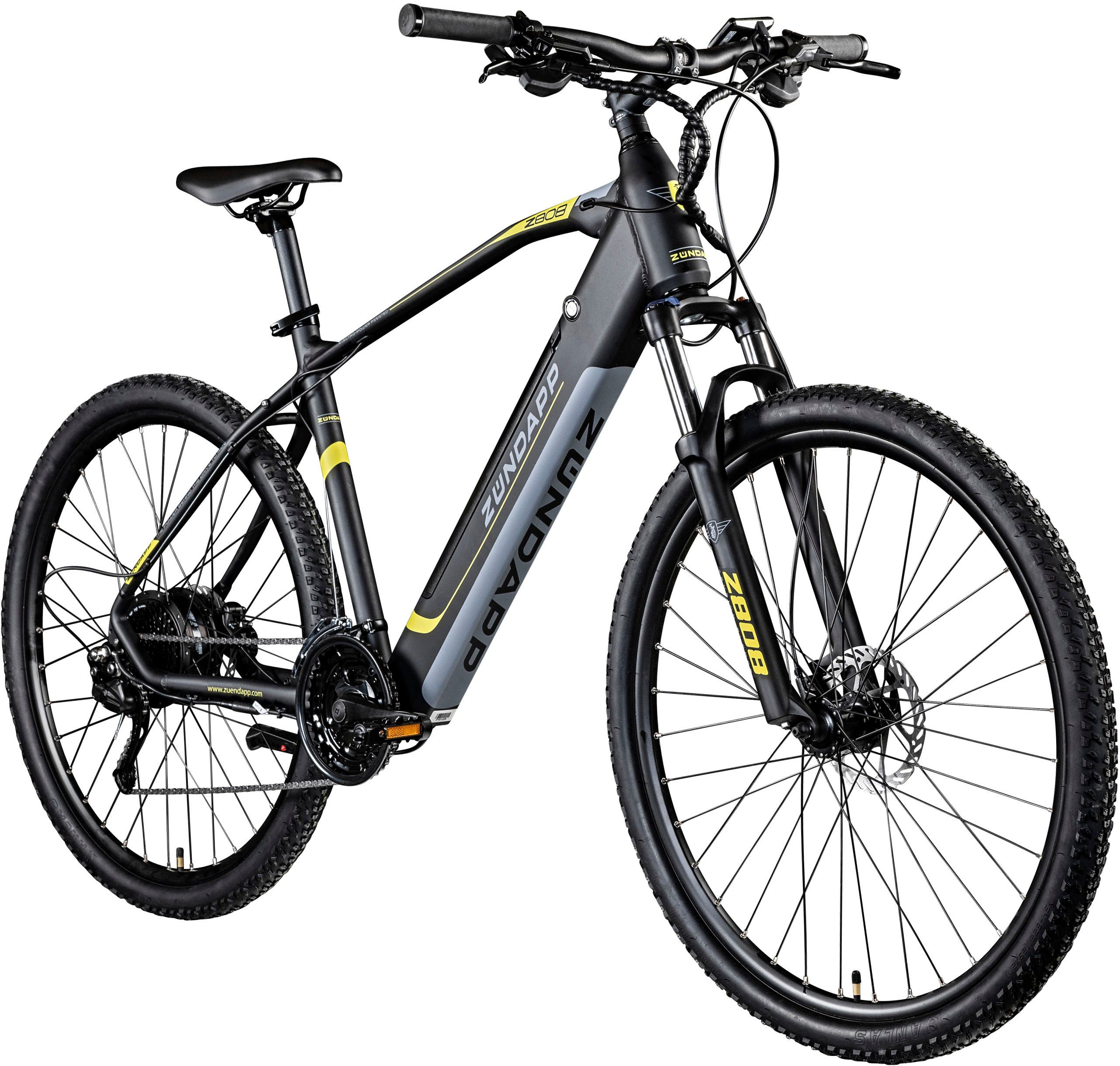 Zündapp E-Bike Z808, 24 Gang, Kettenschaltung, Heckmotor, 504 Wh Akku