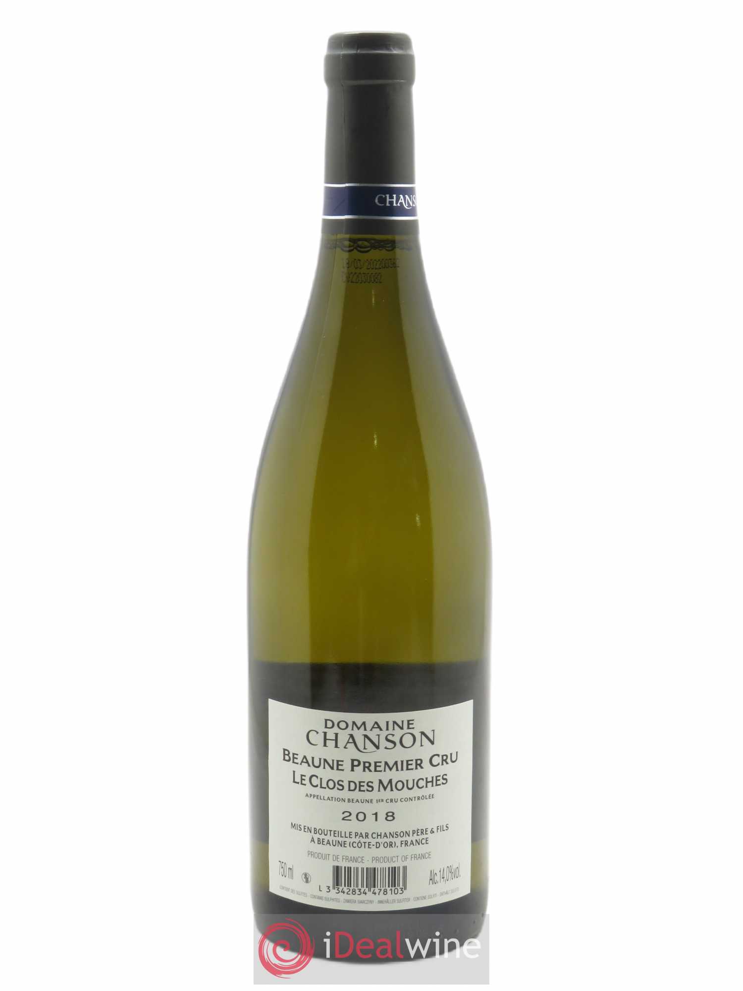 Beaune 1er Cru Clos des Mouches Chanson  2018 - Lot de 1 Bouteille