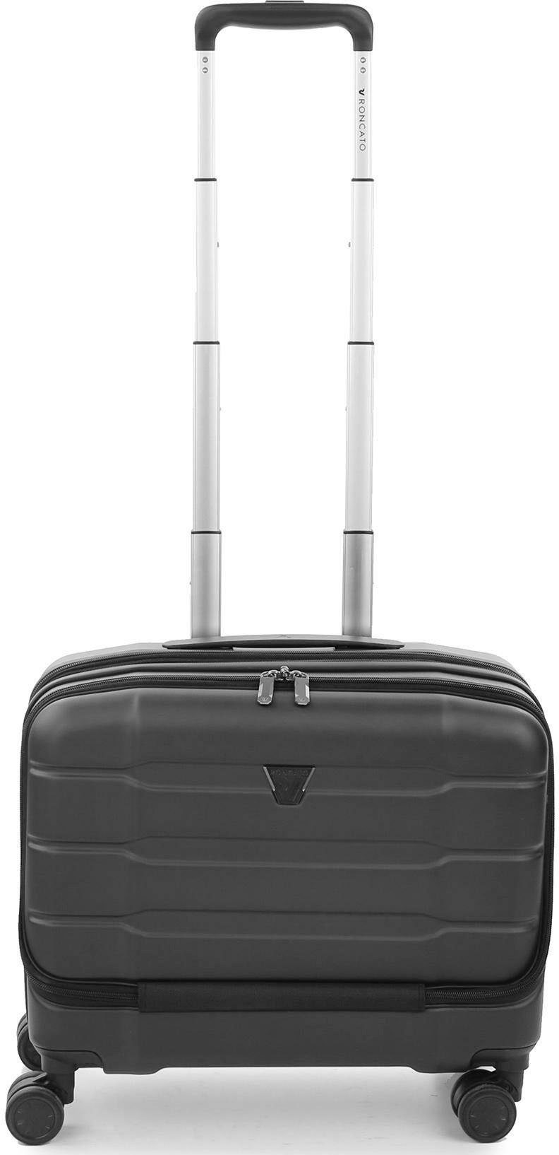 RONCATO Pilotenkoffer BIZ 4.0 Pilotenkoffer, 4R, erweiterbar, mit Laptopfach, schwarz, 4 Rollen, mit Laptopfach für 15,6