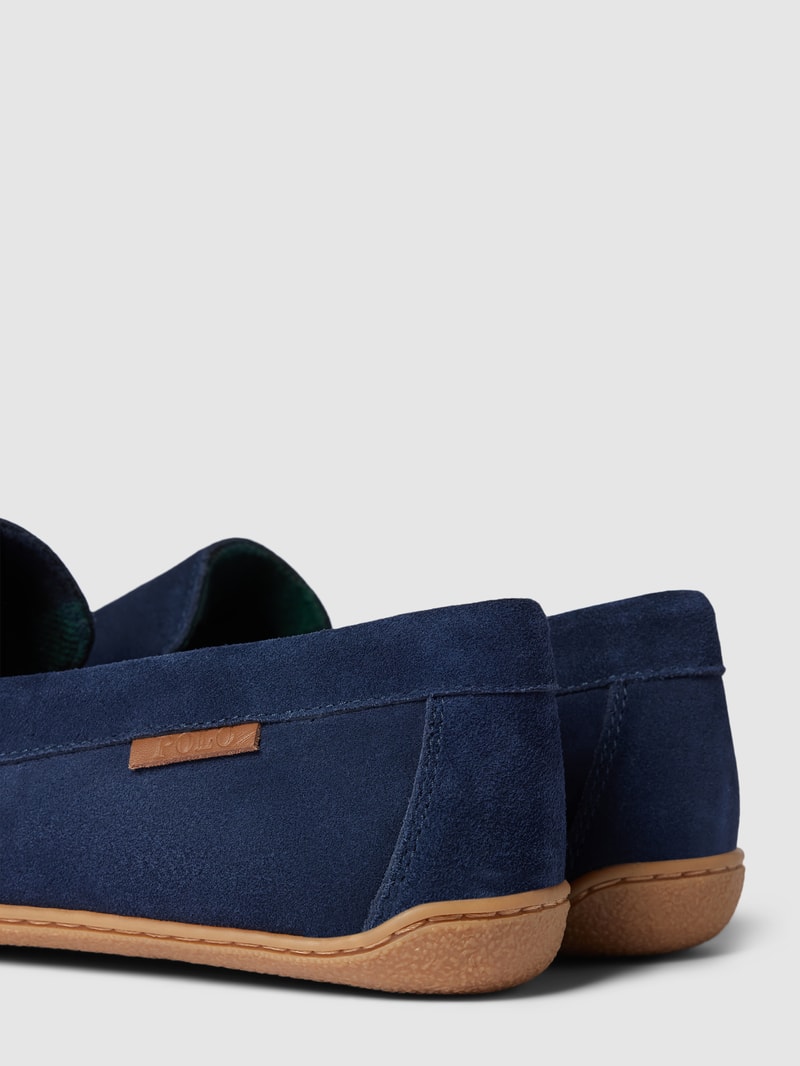 Mokassins aus Leder Modell 'BRENAN BEAR' in marineblau