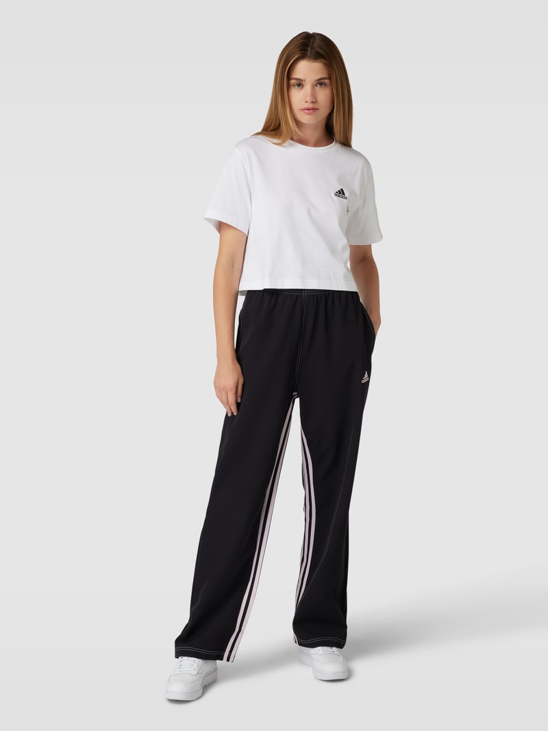 Sweatpants mit Label-Details in schwarz